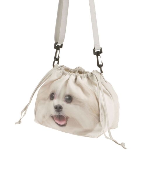 merry jenny（メリージェニー）の「モコゾウとおさんぽポシェット（ショルダーバッグ・レディース・ライトグレー・FREE）」の14枚目の写真