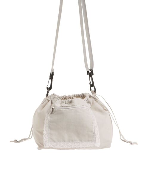 merry jenny（メリージェニー）の「モコゾウとおさんぽポシェット（ショルダーバッグ・レディース・ライトグレー・FREE）」の15枚目の写真