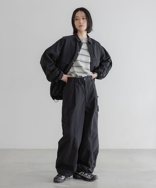 LOWRYS FARM（ローリーズファーム）の「【LFM(U)】ナイロンミリタリーシャツ　 645008（シャツ/ブラウス・メンズ・カーキ/ブラック・LARGE/MEDIUM）」の15枚目の写真