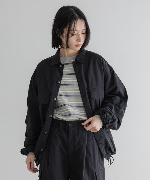 LOWRYS FARM（ローリーズファーム）の「【LFM(U)】ナイロンミリタリーシャツ　 645008（シャツ/ブラウス・メンズ・カーキ/ブラック・LARGE/MEDIUM）」の17枚目の写真