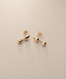 COCOSHNIK（ココシュニック）の「K10ミラーカット 中折れ フープピアス