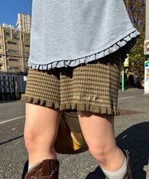 CIAOPANIC | リブニットフリルショートパンツ(その他パンツ)