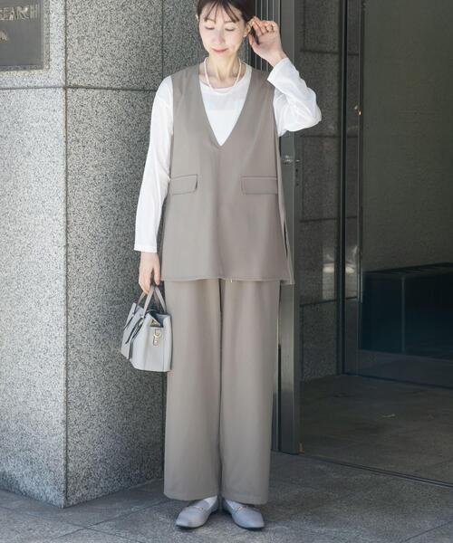 ITEMS URBANRESEARCH（アイテムズ アーバンリサーチ）の「インナー付きマルチウェイセットアップ（セットアップ・レディース・ベージュ系その他/ブラック・FREE）」の2枚目の写真