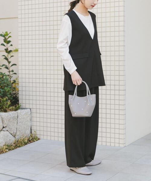 ITEMS URBANRESEARCH（アイテムズ アーバンリサーチ）の「インナー付きマルチウェイセットアップ（セットアップ・レディース・ベージュ系その他/ブラック・FREE）」の17枚目の写真