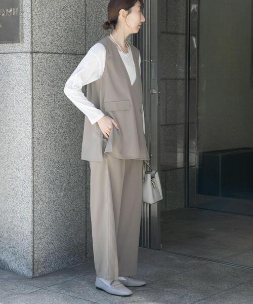 ITEMS URBANRESEARCH（アイテムズ アーバンリサーチ）の「インナー付きマルチウェイセットアップ（セットアップ・レディース・ベージュ系その他/ブラック・FREE）」の8枚目の写真