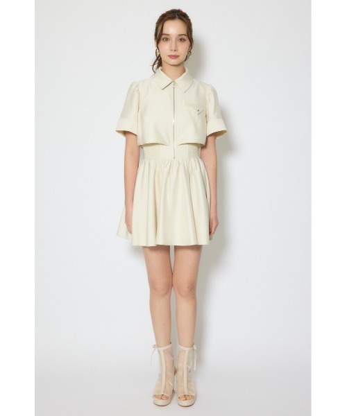 rienda(リエンダ)の「バストディティールフレアミニワンピース 春服 夏服(シャツワンピース・レディース・ブラック/グレー/ライトイエロー・SMALL/MEDIUM)」の19枚目の写真