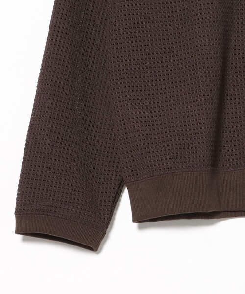 BEAMS HEART（ビームスハート）の「スカシリブ メッシュカーディガン（カーディガン/ボレロ・メンズ・ブラック/ブラウン・SMALL/MEDIUM/LARGE）」の8枚目の写真