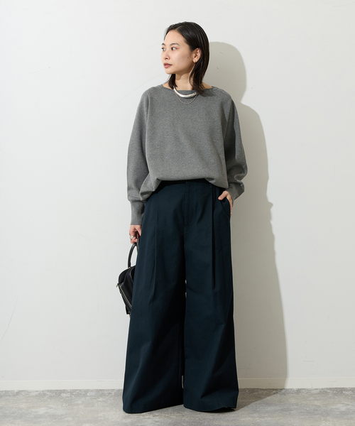 JOURNAL STANDARD（ジャーナルスタンダード）の「ウォッシャブルラグランプルオーバー（ニット/セーター・レディース・ブラック/チャコールグレー/ホワイト・FREE）」の13枚目の写真