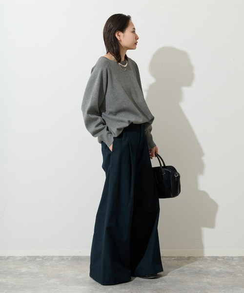 JOURNAL STANDARD（ジャーナルスタンダード）の「ウォッシャブルラグランプルオーバー（ニット/セーター・レディース・ブラック/チャコールグレー/ホワイト・FREE）」の14枚目の写真