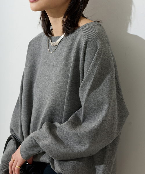 JOURNAL STANDARD（ジャーナルスタンダード）の「ウォッシャブルラグランプルオーバー（ニット/セーター・レディース・ブラック/チャコールグレー/ホワイト・FREE）」の17枚目の写真