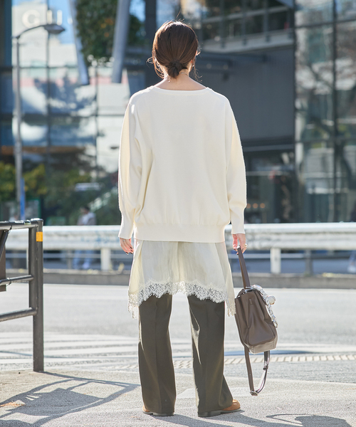 JOURNAL STANDARD（ジャーナルスタンダード）の「ウォッシャブルラグランプルオーバー（ニット/セーター・レディース・ブラック/チャコールグレー/ホワイト・FREE）」の21枚目の写真