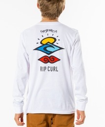 RIP CURL（リップカール）の「【RIPCURL（リップカール）】SEARCH ICON L/S TEE -BOY　キッズ　バックプリント　長袖　ロンT（Tシャツ/カットソー）」