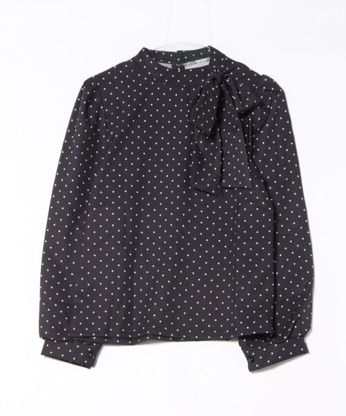 Ritzy(リッツィー)の「トッド柄衿リボン仕様フリルシャツ(シャツ/ブラウス・レディース・ブラック/ホワイト・L/M)」の21枚目の写真