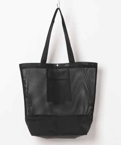 FRUIT OF THE LOOM(フルーツオブザルーム)の「【FRUIT OF THE LOOM】EX MESH TOTE BAG L /フルーツオブザルーム メッシュトートバッグ Lサイズ(トートバッグ・メンズ・ベージュ/ネイビー/ミント/ブラック/イエロー・FREE)」の6枚目の写真