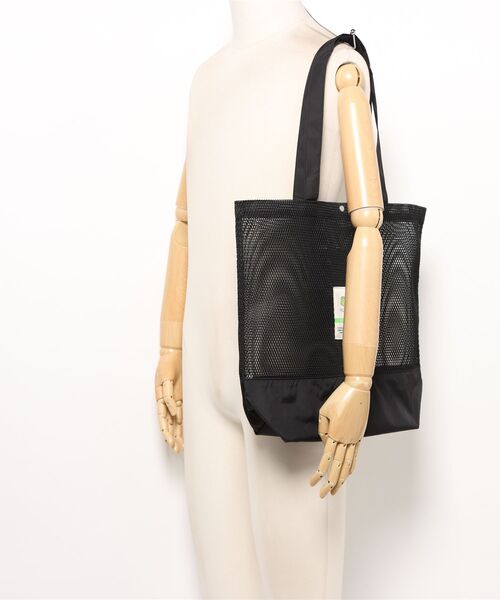 FRUIT OF THE LOOM(フルーツオブザルーム)の「【FRUIT OF THE LOOM】EX MESH TOTE BAG L /フルーツオブザルーム メッシュトートバッグ Lサイズ(トートバッグ・メンズ・ベージュ/ネイビー/ミント/ブラック/イエロー・FREE)」の9枚目の写真