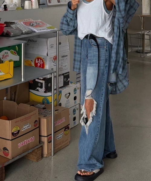 FAVORITO(ファヴォリート)の「チェック柄シャツ(シャツ/ブラウス・レディース・ブルー/グリーン・F)」の20枚目の写真
