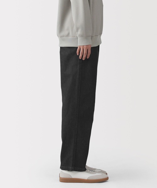 無印良品（ムジルシリョウヒン）の「紳士　洗いざらしデニムイージーパンツ　黒（デニムパンツ・メンズ・ブラック・XL/L/M/S）」の3枚目の写真