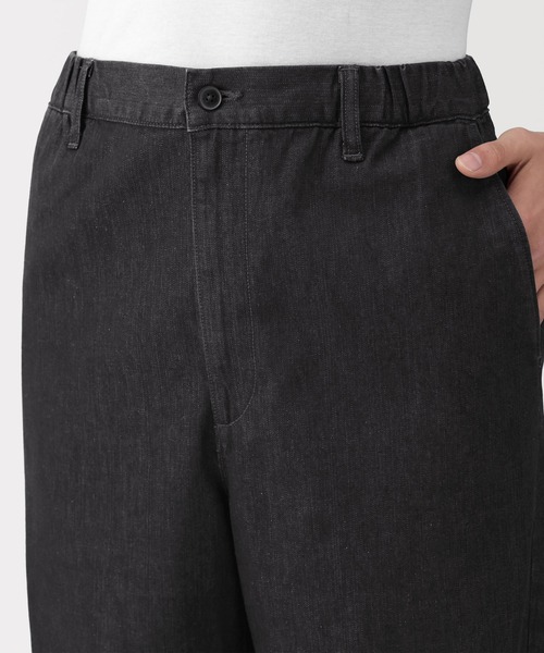 無印良品（ムジルシリョウヒン）の「紳士　洗いざらしデニムイージーパンツ　黒（デニムパンツ・メンズ・ブラック・XL/L/M/S）」の5枚目の写真