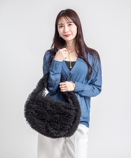 HELOYSE(エロイーズ)の「【HELOYSE/エロイーズ】チュールショルダーバッグ poodle medium(ショルダーバッグ・レディース・ブラック/ブラウン・FREE)」の15枚目の写真