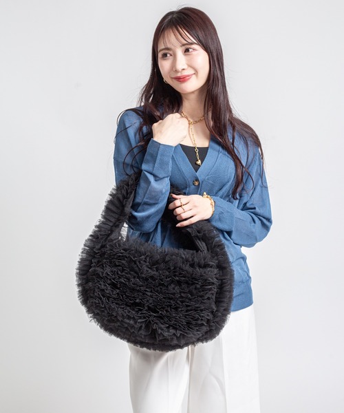 HELOYSE(エロイーズ)の「【HELOYSE/エロイーズ】チュールショルダーバッグ poodle medium(ショルダーバッグ・レディース・ブラック/ブラウン・FREE)」の16枚目の写真