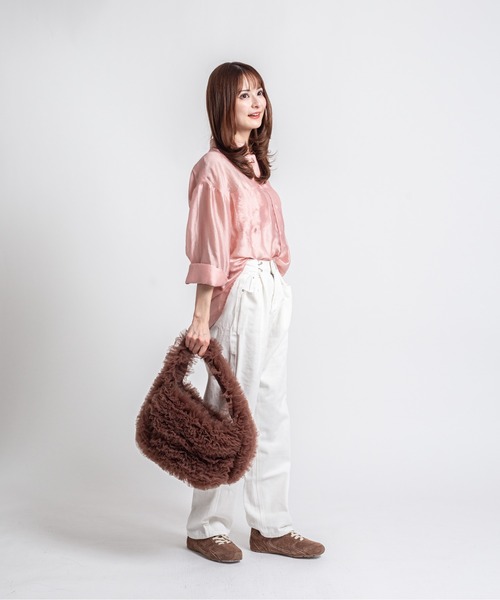 HELOYSE(エロイーズ)の「【HELOYSE/エロイーズ】チュールショルダーバッグ poodle medium(ショルダーバッグ・レディース・ブラック/ブラウン・FREE)」の7枚目の写真