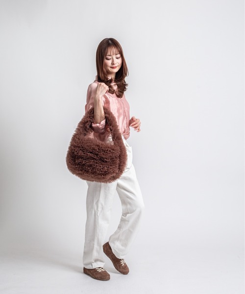 HELOYSE(エロイーズ)の「【HELOYSE/エロイーズ】チュールショルダーバッグ poodle medium(ショルダーバッグ・レディース・ブラック/ブラウン・FREE)」の8枚目の写真