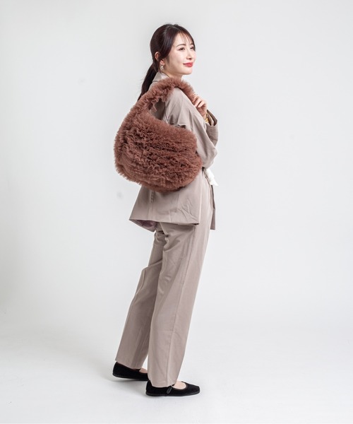 HELOYSE(エロイーズ)の「【HELOYSE/エロイーズ】チュールショルダーバッグ poodle medium(ショルダーバッグ・レディース・ブラック/ブラウン・FREE)」の13枚目の写真