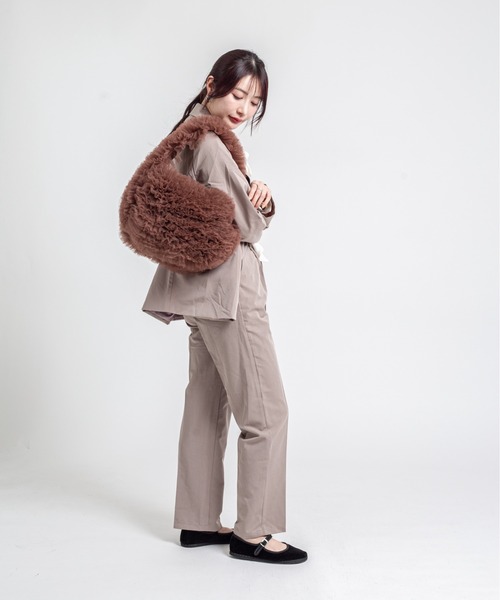 HELOYSE(エロイーズ)の「【HELOYSE/エロイーズ】チュールショルダーバッグ poodle medium(ショルダーバッグ・レディース・ブラック/ブラウン・FREE)」の14枚目の写真