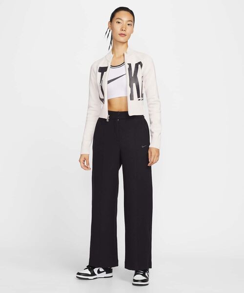 NIKE(ナイキ)の「ナイキ スポーツウェア ウィメンズ タイト グラフィック フルジップ セーター / Nike Sportswear Women's Tight Graphic Full-Zip Sweater IF4414-104 Chalk(ニット/セーター・レディース・ホワイト系その他2・L/M/S/XL/XS)」の9枚目の写真