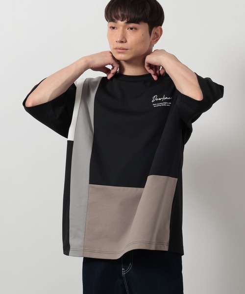 LAKOLE（ラコレ）の「COLORブロックポンチT / 643947（Tシャツ/カットソー・メンズ・ブラック/ホワイト/ネイビー・LARGE/MEDIUM）」の3枚目の写真