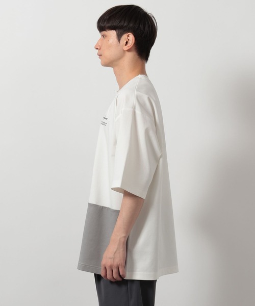 LAKOLE（ラコレ）の「COLORブロックポンチT / 643947（Tシャツ/カットソー・メンズ・ブラック/ホワイト/ネイビー・LARGE/MEDIUM）」の5枚目の写真