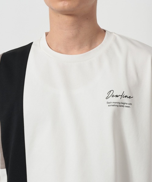 LAKOLE（ラコレ）の「COLORブロックポンチT / 643947（Tシャツ/カットソー・メンズ・ブラック/ホワイト/ネイビー・LARGE/MEDIUM）」の7枚目の写真