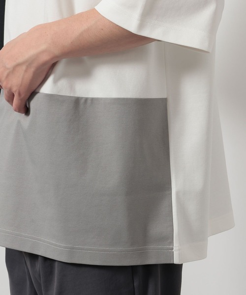 LAKOLE（ラコレ）の「COLORブロックポンチT / 643947（Tシャツ/カットソー・メンズ・ブラック/ホワイト/ネイビー・LARGE/MEDIUM）」の9枚目の写真