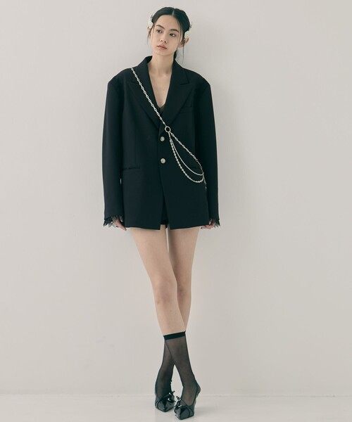 tanakadaisuke（タナカダイスケ）の「【tanakadaisuke/タナカダイスケ】grand feather beads barrette Left/グランフェザービーズバレッタ(左側)（バレッタ/ヘアクリップ・レディース・ホワイト・FREE）」の16枚目の写真