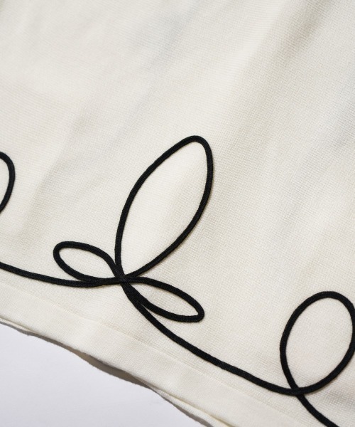 PENNEYS(ぺニーズ)の「PENNEY'S / ぺニーズ ROPE EMBROIDERY POLO CARDIGAN ロープ刺繍 ポロカーディガン(カーディガン/ボレロ・メンズ・ブラック×ホワイト/ホワイト・MEDIUM/LARGE/SMALL)」の15枚目の写真