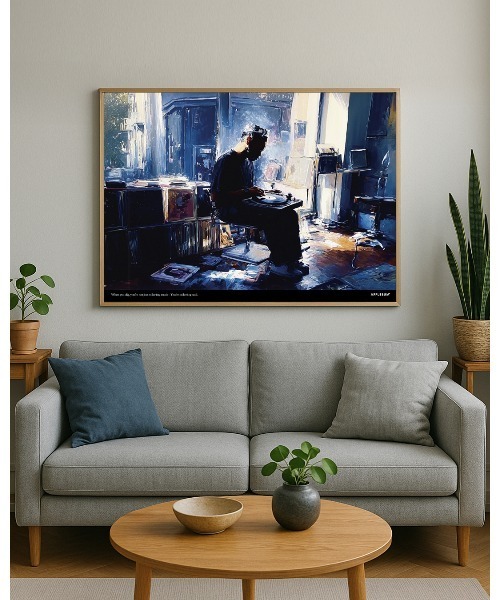 APPLEBUM(アップルバム)の「“Drop the Needle” A1 Poster(ポスター/アート・メンズ・その他・FREE)」の2枚目の写真