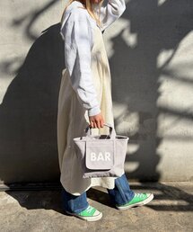 BIRTHDAY BAR（バースデイバー）の「キャンバスロゴプリントミニトートバッグ（ハンドバッグ）」