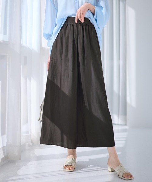 alotta(アロッタ)の「無地&柄アソートさらさらワイドパンツ(その他パンツ・レディース・ライトベージュ/ドット/スミクロ/ミント/ネイビー系1・M/L/LL)」の6枚目の写真