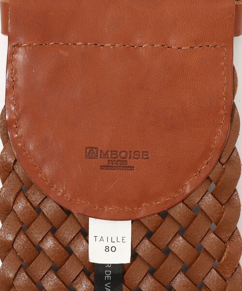 AMBOISE（アンボワーズ）の「AMBOISE ワイド メッシュベルト（ベルト・レディース・キャメル・FREE）」の5枚目の写真