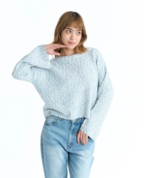 ROXY(ロキシー)の「ROXY ウィメンズ CHEERFUL ニットトップス 2WAY【2026年春夏モデル】(ニット/セーター・レディース・ナチュラル/ブルー/グリーン/パープル・LARGE/MEDIUM)」の17枚目の写真
