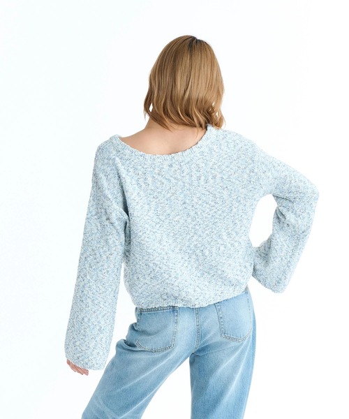 ROXY(ロキシー)の「ROXY ウィメンズ CHEERFUL ニットトップス 2WAY【2026年春夏モデル】(ニット/セーター・レディース・ナチュラル/ブルー/グリーン/パープル・LARGE/MEDIUM)」の18枚目の写真