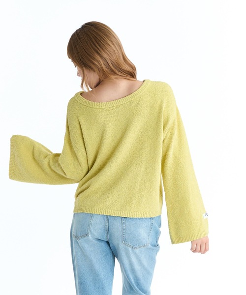 ROXY(ロキシー)の「ROXY ウィメンズ CHEERFUL ニットトップス 2WAY【2026年春夏モデル】(ニット/セーター・レディース・ナチュラル/ブルー/グリーン/パープル・LARGE/MEDIUM)」の13枚目の写真