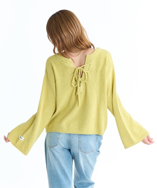 ROXY(ロキシー)の「ROXY ウィメンズ CHEERFUL ニットトップス 2WAY【2026年春夏モデル】(ニット/セーター・レディース・ナチュラル/ブルー/グリーン/パープル・LARGE/MEDIUM)」の14枚目の写真