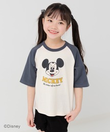 Disney（ディズニー）の「〈ディズニー〉ミッキーマウス/ラグラン半袖Tシャツ（Tシャツ/カットソー）」