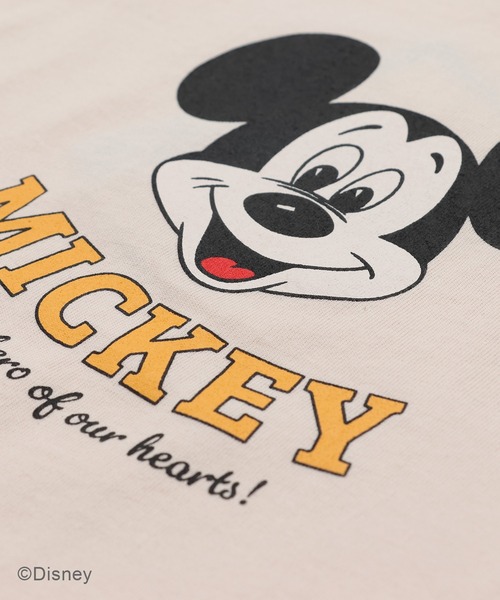 Disney(ディズニー)の「〈ディズニー〉ミッキーマウス/ラグラン半袖Tシャツ(Tシャツ/カットソー・キッズ・ブラック/チャコールグレー・80cm/90cm/100cm/110cm/120cm/130cm/140cm)」の8枚目の写真