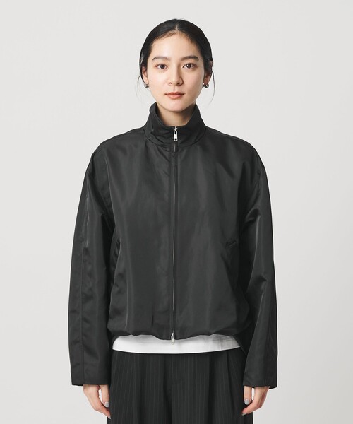 BEAUTY&YOUTH UNITED ARROWS（ビューティーアンドユースユナイテッドアローズ）の「ポリエステル スタンドカラー ブルゾン（ブルゾン・レディース・ブラック/オフホワイト・M/S）」の7枚目の写真