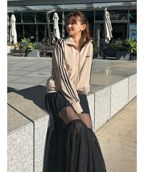 adidas Originals(アディダスオリジナルス)の「【adidas Originals for LITTLE UNION TOKYO】KE7960 FIREBIRD TRACK TOP ファイヤーバード トラックトップ(ジャージ・レディース・ベージュ・S/M/L/XL/XXL/XS)」の21枚目の写真