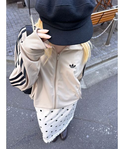 adidas Originals(アディダスオリジナルス)の「【adidas Originals for LITTLE UNION TOKYO】KE7960 FIREBIRD TRACK TOP ファイヤーバード トラックトップ(ジャージ・レディース・ベージュ・S/M/L/XL/XXL/XS)」の4枚目の写真