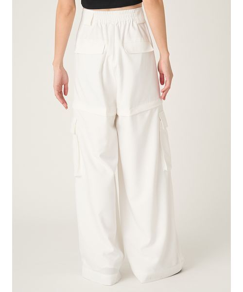 FRAY I.D（フレイアイディー）の「サイドファスナーカーゴパンツ/ウォッシャブル・防シワ・接触冷感（その他パンツ・レディース・グレー/ブラウン/ホワイト・0/1）」の5枚目の写真