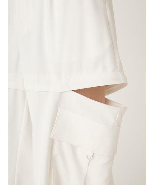 FRAY I.D（フレイアイディー）の「サイドファスナーカーゴパンツ/ウォッシャブル・防シワ・接触冷感（その他パンツ・レディース・グレー/ブラウン/ホワイト・0/1）」の11枚目の写真